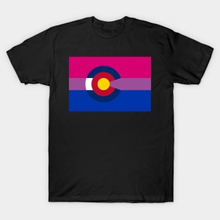 Colorado LGBTQIA2+ Bi Flag T-Shirt